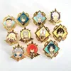 Brooches Genshin Impact Character Badges Game Moonlight Liyue Brooch Cartoon Ganyu Xiao Razor Zhongli Qiqi Diluc Enamel Pins Jewelry