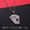 Pendentif Colliers Cool Hommes Hip Hop Poker Collier Vintage Chinois High Street Ulzzanng À La Main Élégant Gothique Bijoux En Gros Garçons