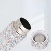 Tumblers bling facuum Flask Stainless Steel Thermos Home Gift Slim Diamond Diamond Cup Cup Travel Portable Gater Bottle 230210