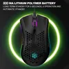 Mice 2 4G Wireless Mouse RGB Light Honeycomb Gaming Rechargeable USB Desktop PC Computers Aouse Laptop Gamer Cute 230210