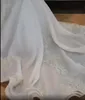 Arabo Aso Ebi Lussuoso pizzo a sirena Abiti da sposa con spalle scoperte Perline con lacci Collo trasparente Plus Size Abito da sposa africano BC14445