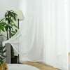 Zasłony w stylu europejskim do życia w jadalni sypialnia luksus haftowane białe okno tulle