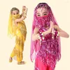 Scenkläder kinesiska magdansdräkter för flickor passar barn featival kläder