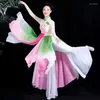 Stage Wear Fairy Dance Costume Fan Chinese klassieke Dancer Festival Performance Year