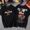 Herren-T-Shirts, Baumwolle, chinesischer Stil, handgemaltes Löwentanz-Druckhemd, Vintage, bequeme Kleidung, Übergröße, Trend, Hip-Hop-Streetwear