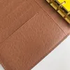 19 CM * 12.5 CM Agenda porte-cartes couverture en cuir Journal avec boîte sac à poussière et facture carnets de notes Style bague en or