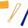 LLVV kant Cadenas Big Necklace Lock Pendant Gold Plated 18k 45cm för Woman T0p Kvalitet Officiella reproduktioner Klassisk stil med B7195241