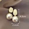 Ciondola orecchini stile nodo perla squisita moda semplice versatile ciondolo gioielli femminile