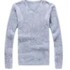 Heren truien mannen trui herfst winter zachte warme pullover v nek elastiek gebreide harige top jonge kleding my7 230209