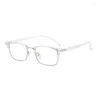 Occhiali da sole Occhiali da vista letterari retrò coreani Frame Girl Ins No Makeup Plain Men Light Eyewear Computer decorativo carino