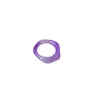 Солитарное кольцо радуга красочная милая конфеты прозрачная акриловая смола нерегулярная геометрическая раунд для женщин -девочек шикарные ювелирные аксессуары in2302