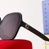 Óculos de sol de marca de designer para homens e mulheres guarda-sóis de praia ao ar livre de verão com armação de metal de alta qualidade