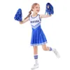 Cheerleadarskie dziewczęta Cheerleaderki Cosplay Cosplay Football Baby Dress Up Halloween Costume for Kids 230210