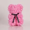 Funco di vegetazione floreale da 25 cm Orso in scatola regalo rose rosse orso orso orso orso di schiuma di rosa per giorni di Natale 230209
