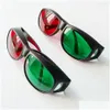 أجهزة VR/AR 2pcs من البلاستيك جنسين أكواب 3D الأزرق/الأزرق الأزرق/الأحمر الأخضر/Magenta Green Vision نظارات anaglyph للفيديو السينما dhefl