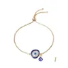 Link Chain Eye Bracelet Good Gift Blue Accessories Beautif Vintage Creative Handboeien Metal Charms armbanden Boerbakken voor vrouwen Men Dhg1w