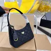 Brand casual 2023 new hobo underarm middle nylon cloth waterproof and black portable shoulder bag for
