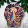 Felpe con cappuccio da uomo 2023 Felpa Personalizza Cartoon 3D Moonman Stampa Moda Pullover con cappuccio Top Abbigliamento Drop