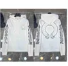 Sweats à capuche masculine Sweatshirts Luxury Classic Heart Jackets Fashion Designer Chromes ch sanskrit Sweater Zipper Hooded Cross Women X0cz