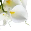 Dekorativa blommor 20st konstgjorda calla liljor pu falska bukett riktiga beröring brud bröllop för heminredning