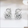 Charm Animal Earbrings Temperament Elegant Stud Earring Party Birthday Gift Sier Drop Delivery Sieraden DHFWI