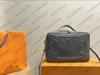 Bolsa quadrada de couro com relevo - elegante bolsa tiracolo para homens e mulheres