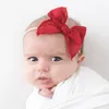 Hårtillbehör 18st/mycket handbundet linne Fabl Bow Baby pannband naken mjuk elastisk pigtailklämmor Tollder tillbehör
