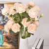 Decorative Flowers 10 Branches Artificial Roses Simulation Rose Wedding Bouquet DIY Party El Home Decoration Blue Champagne