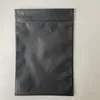 100 Pezzi Nero Opaco Richiudibile Mylar Chiusura con Cerniera Sacchetti di Imballaggio per Conservazione degli Alimenti per Sacchetti di Imballaggio con Chiusura a Zip in Foglio di Alluminio Sacchetti a Prova di Odore