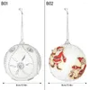 Party Decoration 1/2pcs 8cm Snowflake Foam Christmas Ball Colorful Santa Claus Tree Hanging Pendant Ornament Year Xmas Navidad