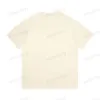 Xinxinbuy Hombres diseñador Tee camiseta 23ss Letras estampado de rayas manga corta algodón mujeres blanco negro rojo Albaricoque XS-L