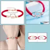 Link Chain Pig Bracelet Lucky Red Rope Bracelets Wild Fashion Personality Friendship Drop Delivery Jewelry Dhwyu