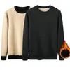 Sweaters masculinos Autumn Winter masshirs moletons de lã de luxo de barracas de roupas térmicas Tops Tops Men Rousing 230209