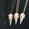 Pendanthalsband som säljer modenyhet Stereo Crow Head Skull Necklace Chains Christmas Present 2023