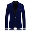 Men's Suits Men Corduroy Blazers Jackets Male Smart Casual Dress High Quality Slim Single-breasted Coats 5XL