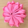 Fiori decorativi 40 pz/lotto 5 CM Tessuto Fiore Chiffon Rosa Capelli Per Accessori Artigianali Fascia LSFB068