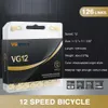 S VG – vélo de sport 12 vitesses, 126 maillons, vtt, chaîne demi-creuse, équipement de cyclisme, accessoires 0210