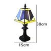 Lampes de table Europe rétro Vintage lampe de chevet mosaïque vitrail abat-jour E27 LED étude salon chambre lumière turque