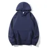 Erkek Hoodies Sweatshirts Sonbahar Kış Hoodies Erkekler Kalın 600g Kumaş Günlük Minimalist Katı Temel Sweatshirts Kalite Jogger Doku Kadın Sakilleri 230209