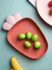 Plates Lovely Family Fruit Tray Living Room Tea Table Plastic Candy Dry Office Snack Small