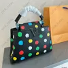 Womens Shoulder Totes Taurillon Colorful Dot Handbag Fashion Capucines BB Handbags For Women Designer Bag Luxury Crossbody Bags Purse Top