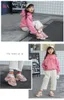 스니커 스프링 패션 아이의 반짝이는 어린이 야외 레저 스포츠 화이트 신발 스팽글 아이 유아 소녀 230209