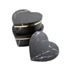 Presentförpackning 3st Set Heart Shaped Marble Pattern Smyckelådor Halsbandsarmband Ringar Förpackningsfodral Dekorativa förvaringsarrangörer 230209