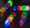 Latest Dice Shape LED Flashing Jet Lighter Inflatable No Gas Windproof Metal Cigar Butane Straight Lighters Smoking Tool Accessories