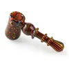 Cool Wig Wag Verre Bubbler Pipes Herbe Sèche Tabac Cuillère Bol Filtre Huile Rigs Handpipes À La Main Portable Bong Fumer Porte-Cigarette Tube DHL