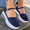 Slippers Fashion Sexy Dames Sandalen 2023 Zomer Nieuwe Hollow Breathable Platform Beachschoenen Casual Sewing Muffin Buckle Sandalias Mujer R230210