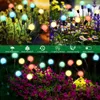 Solar Garden Lights Ulepszone Firefly Outdoor Waterproof 6led Dekoracyjne kołysanie