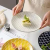 Пластины 8-дюймовый личность японская посуда западная тарелка творческая керамическая домашняя кулинария круглый стейк