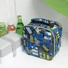 Ensembles de vaisselle petit sac à déjeuner Bento isolé fermeture éclair refroidisseur Cube 4L imprimé enfants fourre-tout étanche pour pique-nique TS2