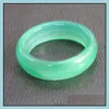 Кольца Band Rings Natural Agate Ring Пара модели мужчины и женщины -игроки Chalcedony Green Jad